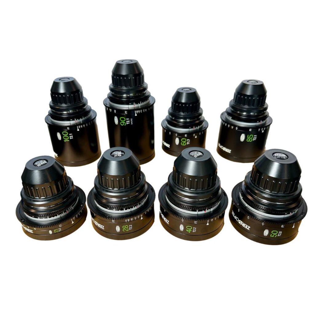 Zero Optik Olympus OM 8 Lens Set- 21, 28, 40, 50, 60, 85, 90, 100mm