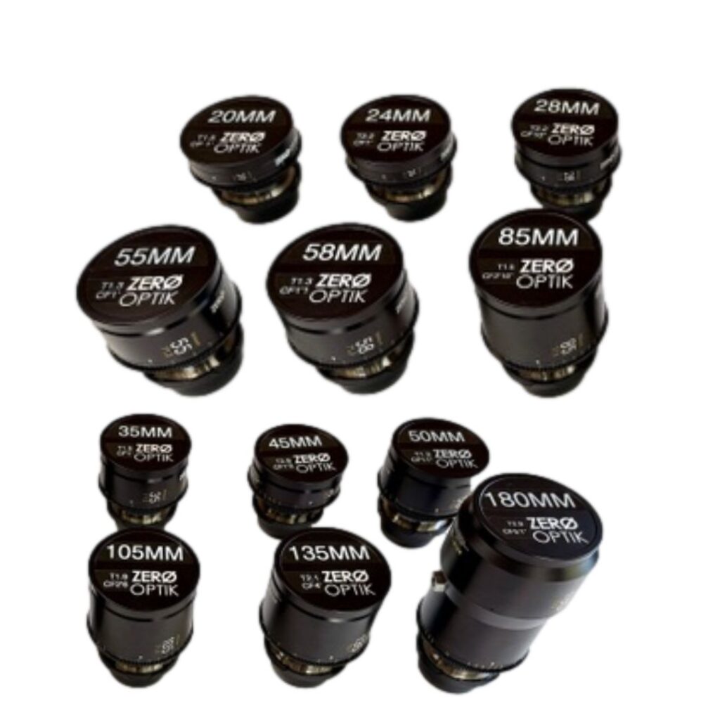 Zero Optik Rehoused Nikon 14 Lens Set- 15,18, 20, 24, 28, 35, 45, 50, 55, 58, 85, 105, 135, 180 LPL