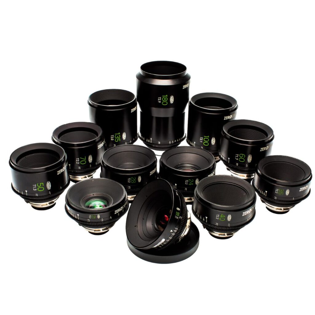 Zero Optik Rehoused Olympus 14 Lens Set- 18, 21, 24, 28, 35, 40, 50, 60, 70, 90, 100, 135, 180mm
